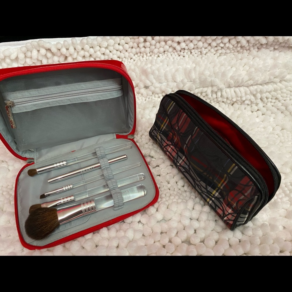 Clinique and Coach Makeup Bags